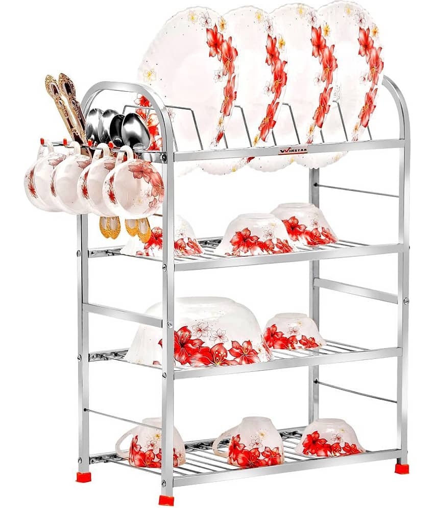 Winstar - Silver Stainless Steel Dish Racks ( Pack of 1 ) view 2