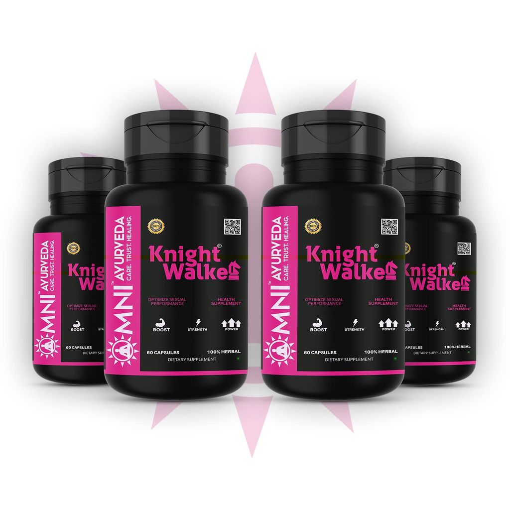 Knight Walker Energy Booster Capsule for Women | Ayurvedic, Natural Herbs | Ashwagandha, Kaunch Beej Extract - 60 Capsules