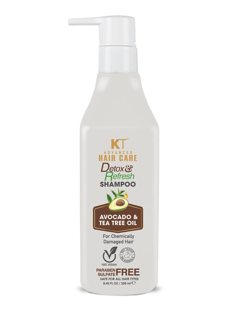 Detox & Refresh Shampoo | Infused with Avocado & Tea Tree Oil | Purifies Scalp & Controls Oil | For Chemically Damaged Hair | Sulfate-Free, Paraben-Free | 250ml view 2