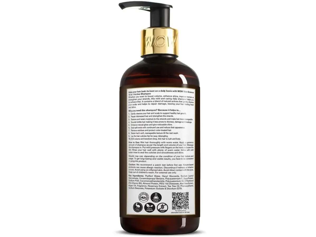 WOW Active 10 In 1 Shampoo - 300ml view 2