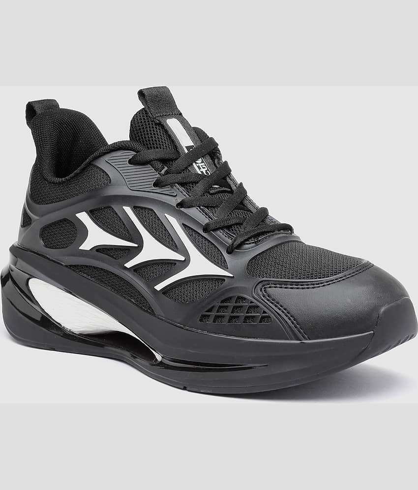 Action Sports Shoes For Men Charcoal Men's Sports Running Shoes view 2