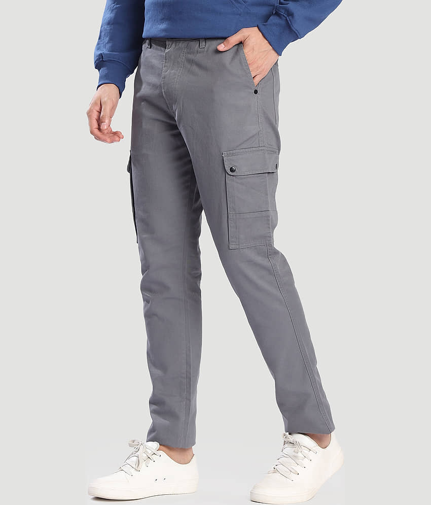 Bene Kleed Slim Men's Cargos - Grey ( Pack of 1 )