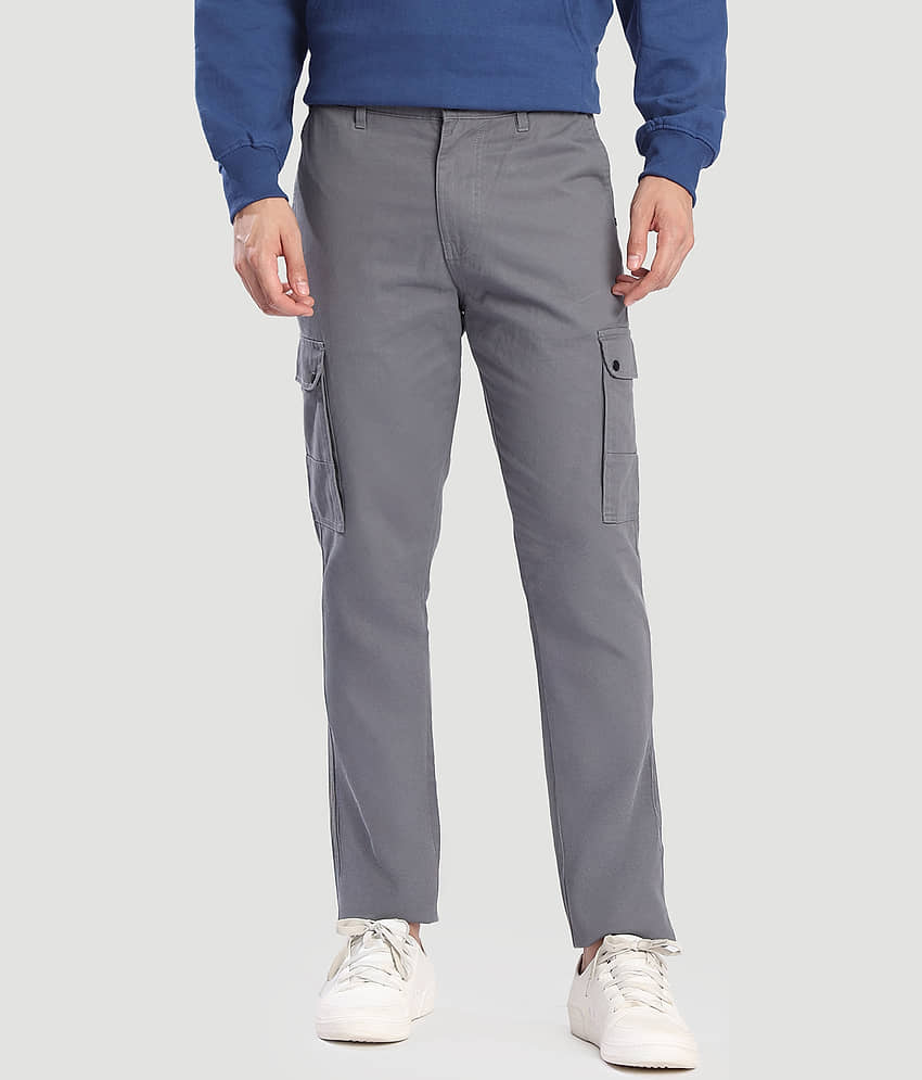 Bene Kleed Slim Men's Cargos - Grey ( Pack of 1 ) view 2