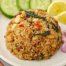 Thai basil chicken fried rice