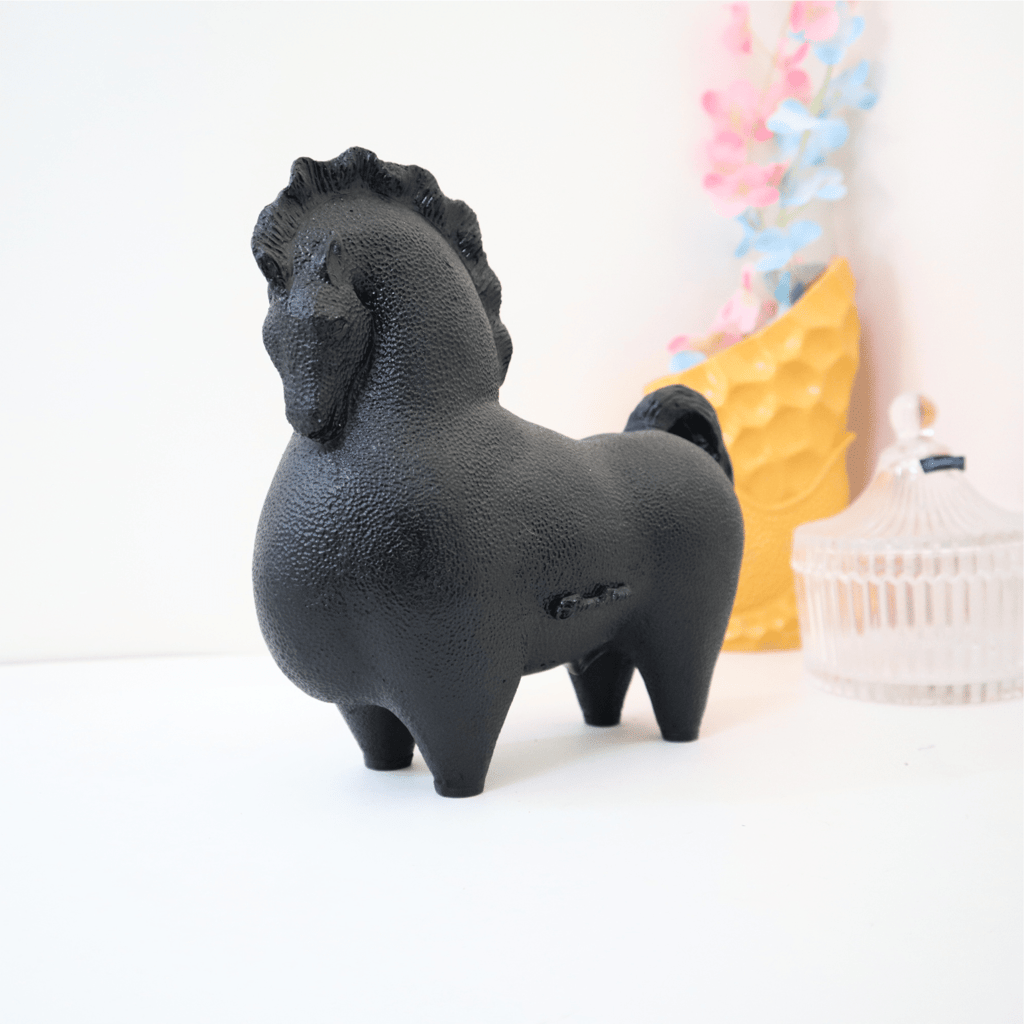 Surreal Handcrafted Horse Table Accent view 2