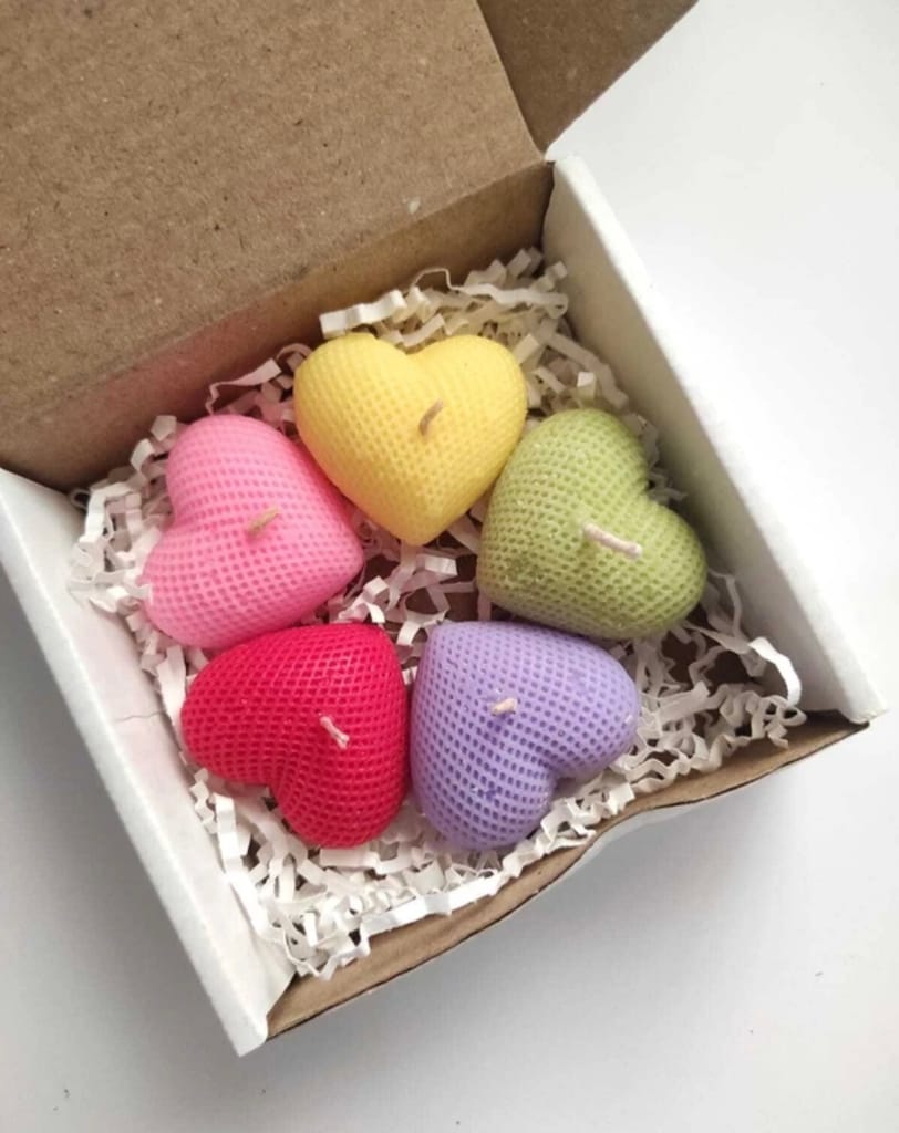 Bee wax designer Candles 5 different Colour view 2