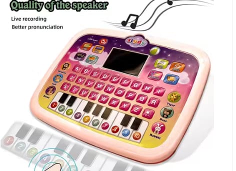 Educational Learning Kids Laptop Tablet Computer with Music and Fun Activities, Engaging Learning Toy for Toddlers| Ideal Educational Laptop with Games, Colorful view 2