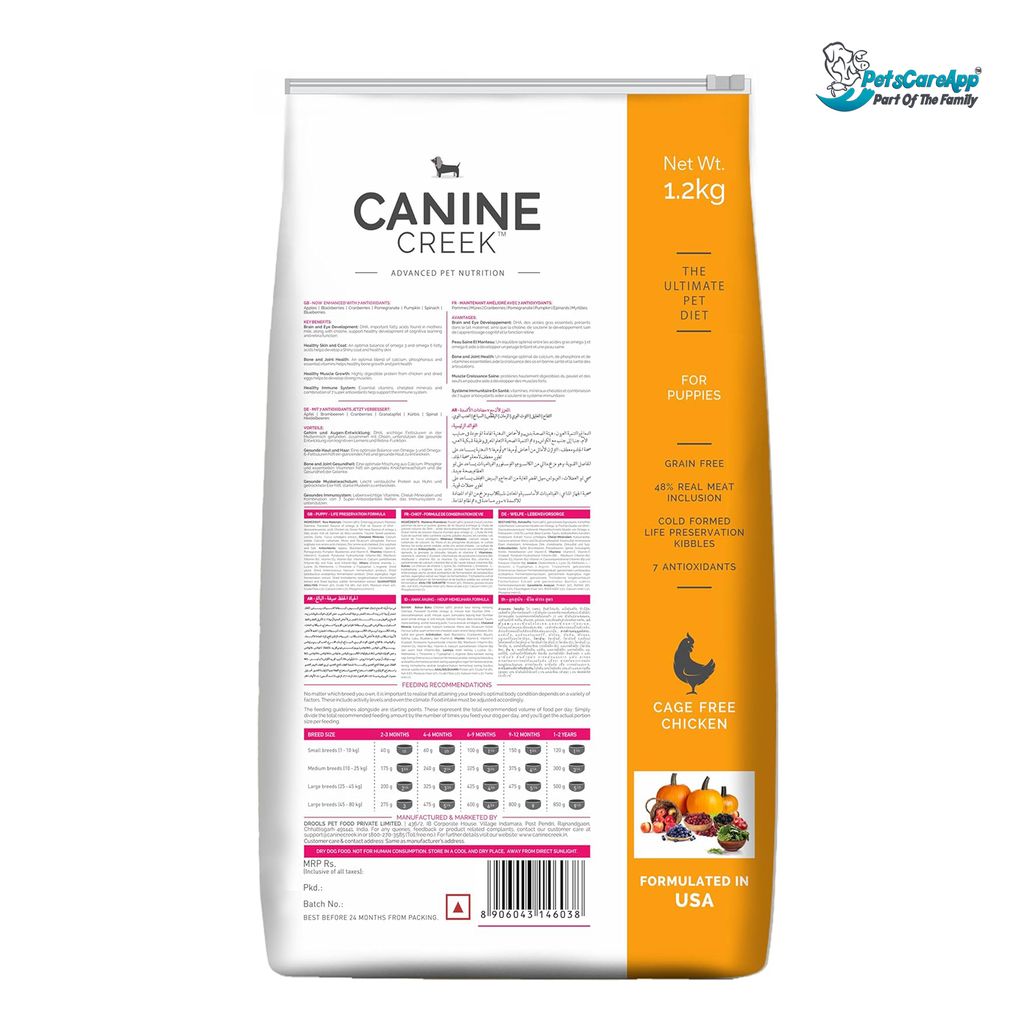 Canine Creek Ultra Premium Puppy Dry Dog Food ,1.2Kg view 2