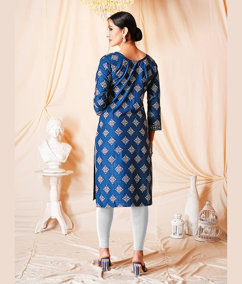 anushansa Women's Viscose Rayon Printed A-line Kurti - ( Multicolor2 ) view 2