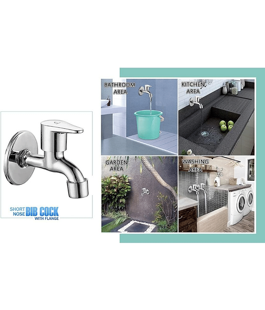 Bathfax TORRENT STAINLESS STEEL BIB TAP (PACK OF 4) Steel Bathroom Tap (Bib Cock) view 2