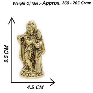 Ashtadhatu Radha Krishan Ji Idol In Medium Size For Love And Prosperity view 2