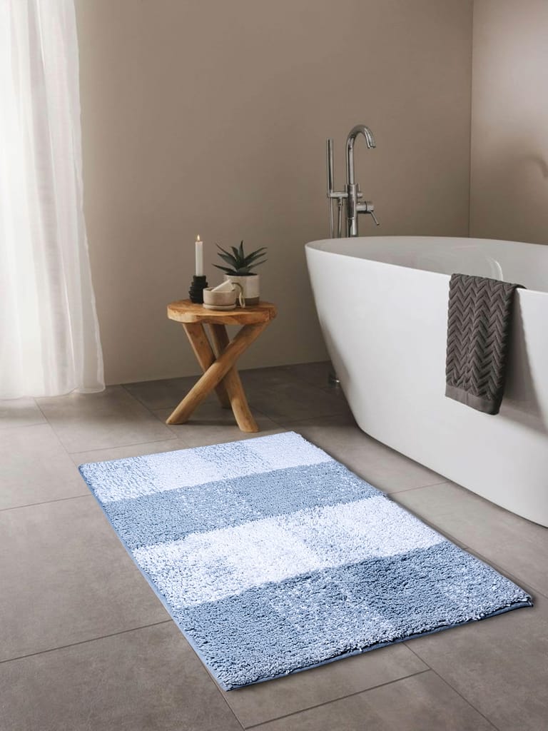 Handmade Cotton Bath Mat - Eco-Friendly, Ultra Soft & Easy Wash view 2