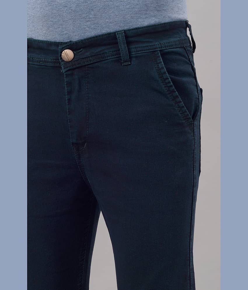 MOUDLIN Slim Fit Clean Look Men's Jeans - Navy Blue ( Pack of 1 ) view 2
