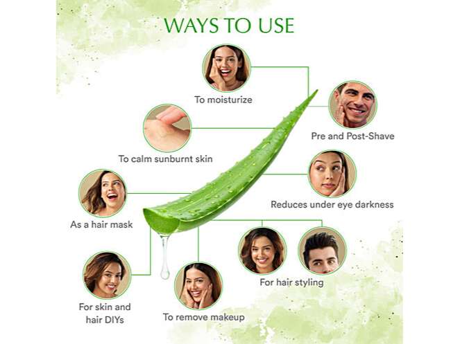 WOW Aloe Vera Gel For Skin & Hair - 60 ml - Clearance sale view 2