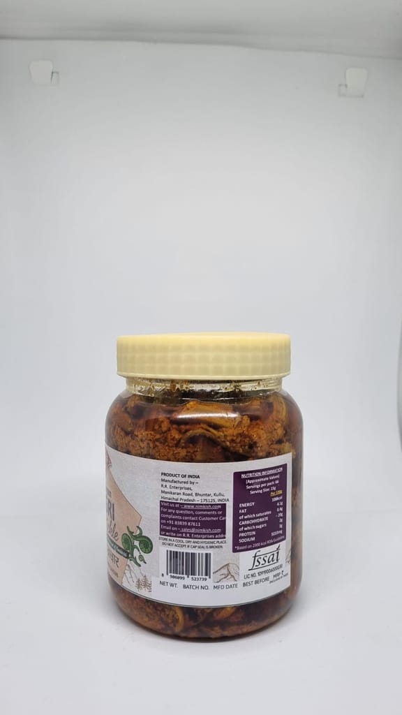 Nimkish Himalayan Lingri Pickle (Fiddlehead Fern) | 500g | Traditional Himalayan Achar | No Artificial Colours | No Preservatives | Made in Kullu view 2