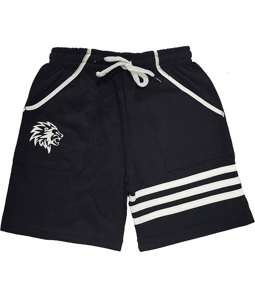 atlans Pack of 4 Cotton Blend Shorts For Boys ( Multi Color ) view 2