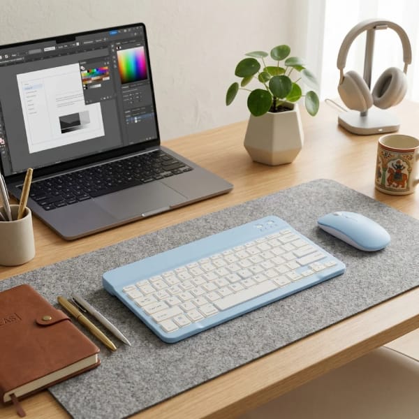Generic Wireless Bluetooth Keyboard & Mouse Combo Kit view 2