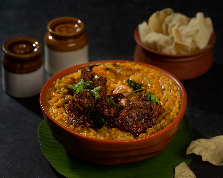 Chicken sambar rice