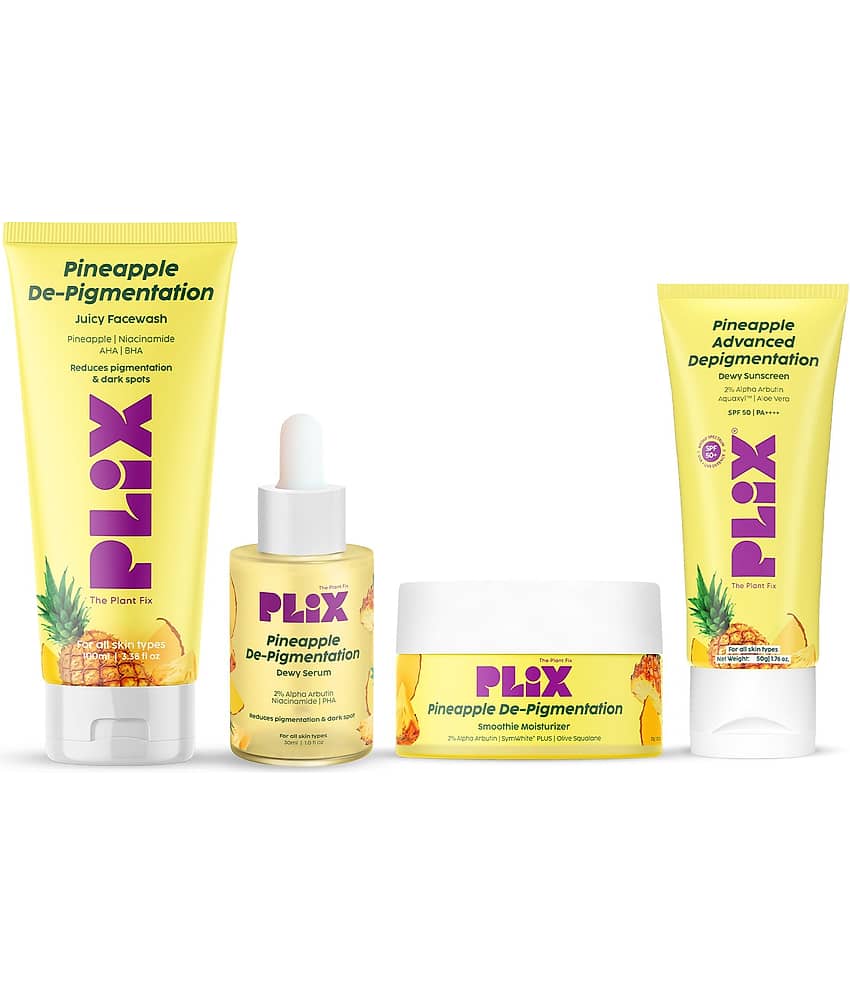 The Plant Fix Plix Pineapple Depigmentation Regime for Bright & Even Skin for All Skin Types (4 Items in the set) view 2