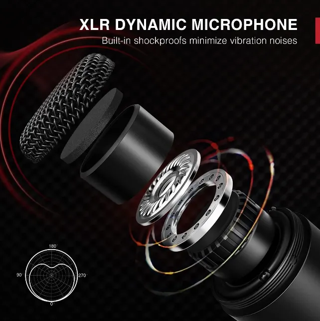 (Refurbished) Fifine K669D - XLR Dynamic Microphone view 2