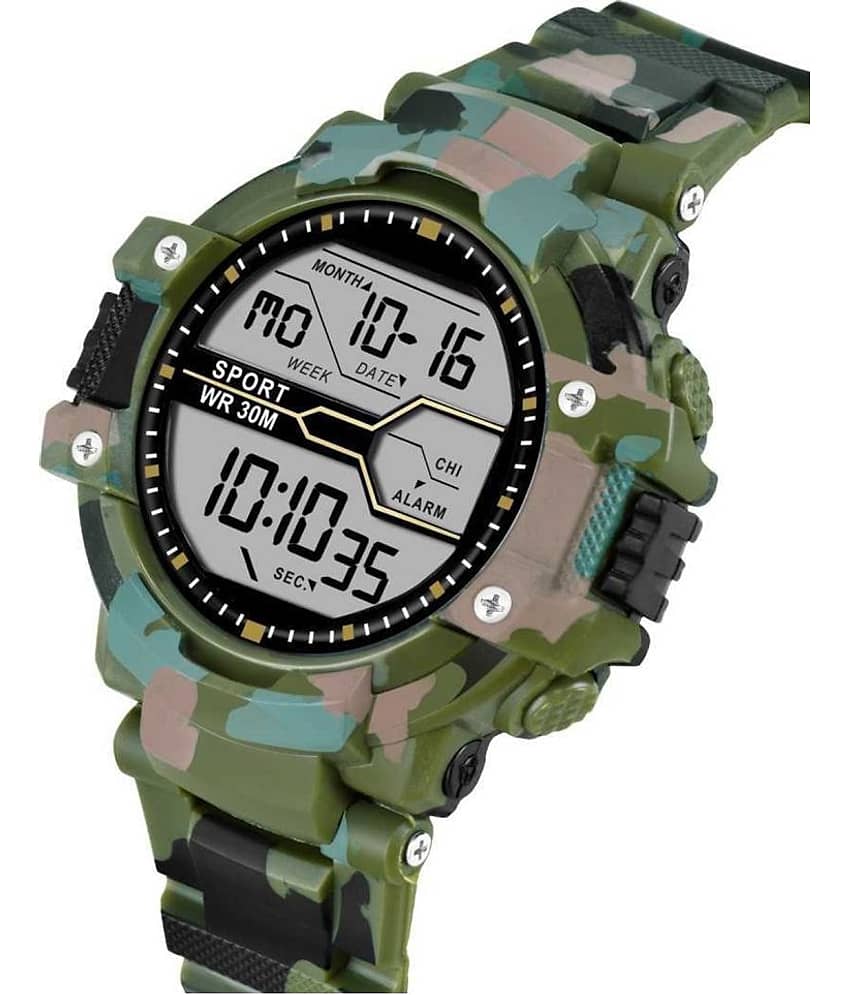 Harbor Multicolor Silicon Digital Men's Watch
