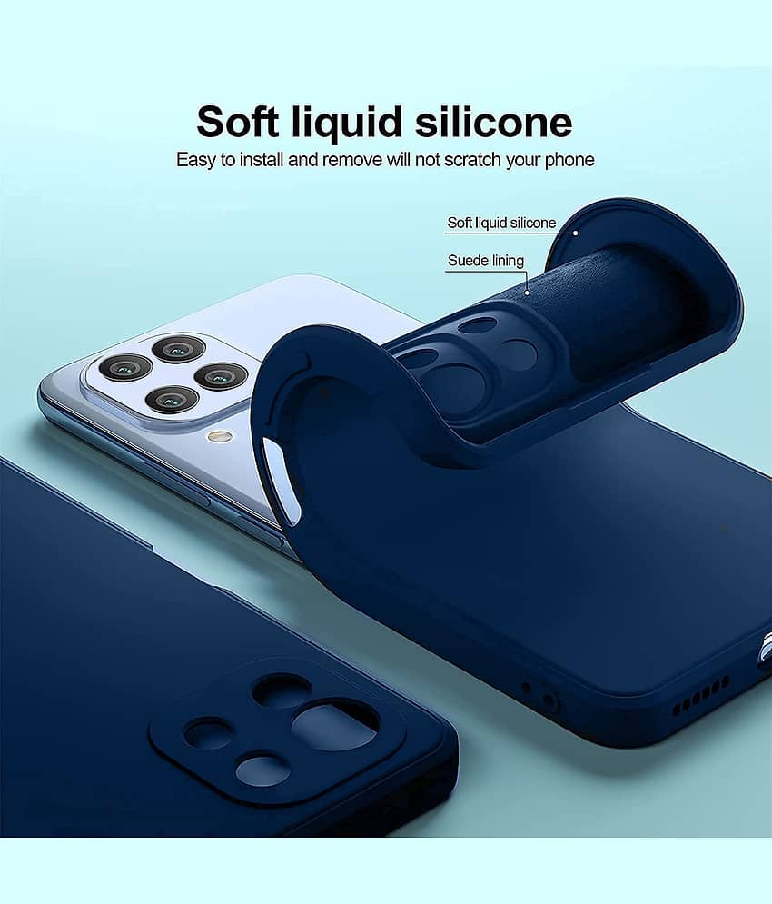 ZAMN - Blue Silicon Plain Cases Compatible For OPPO A57 4G ( Pack of 1 ) view 2