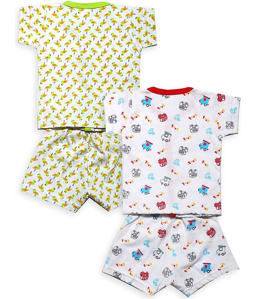 INFANT Unisex for Baby 100% Cotton T Shirts & Shorts ( Multi ) view 2