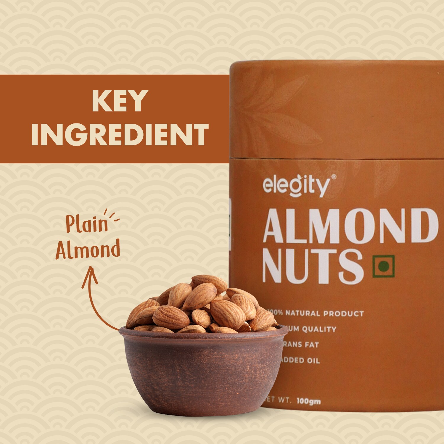 ELEGITY Dry Fruit Combo Pack | Jumbo California Almonds, Pistachios, W210 Cashew, Green Raisins (100 gm each) | 100% Natural, No Added Preservatives | Nutritious Snacks - Pack of 4 view 2