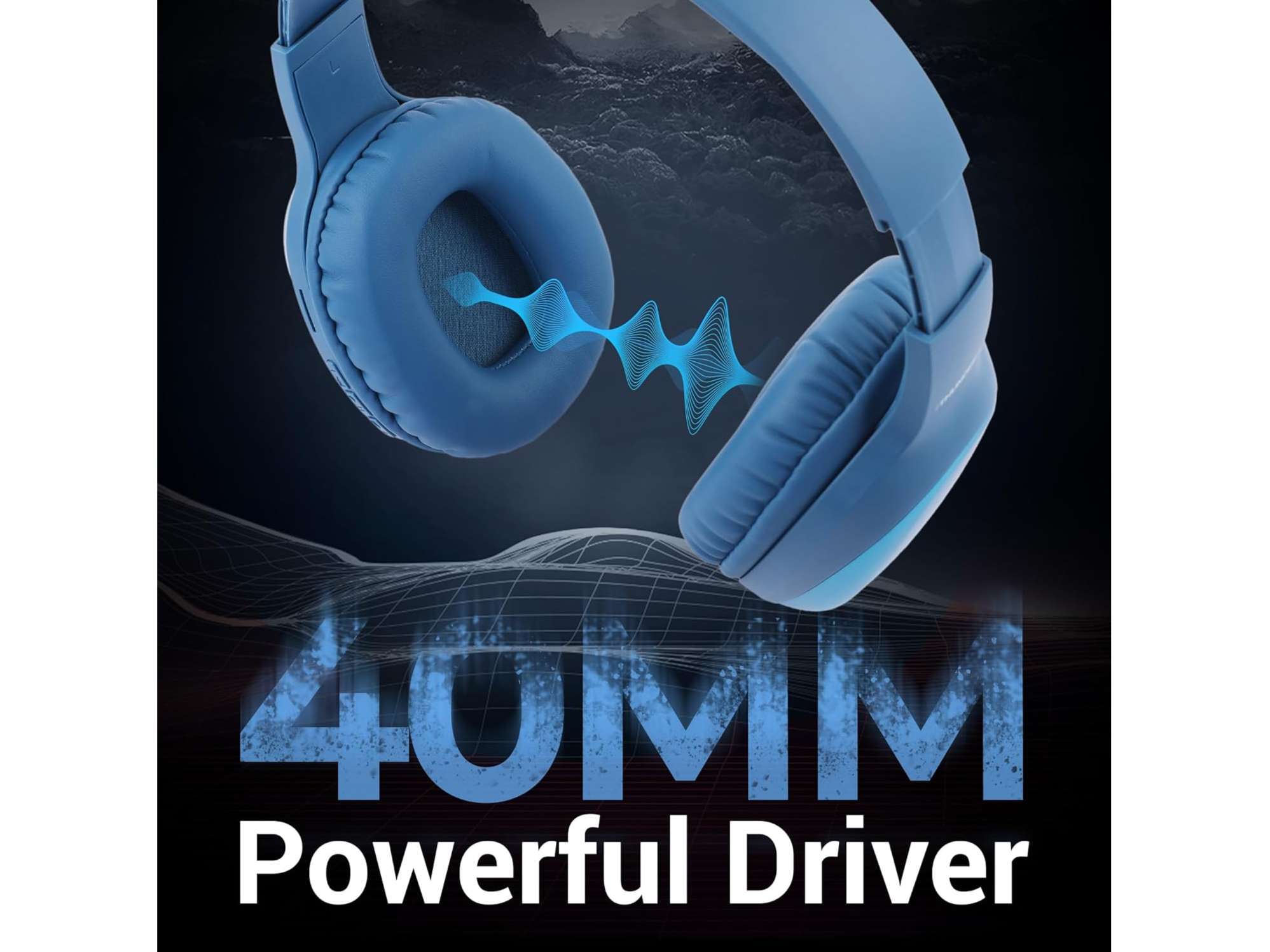 Zebronics Thunder Pro Wireless Headphones - Blue view 2