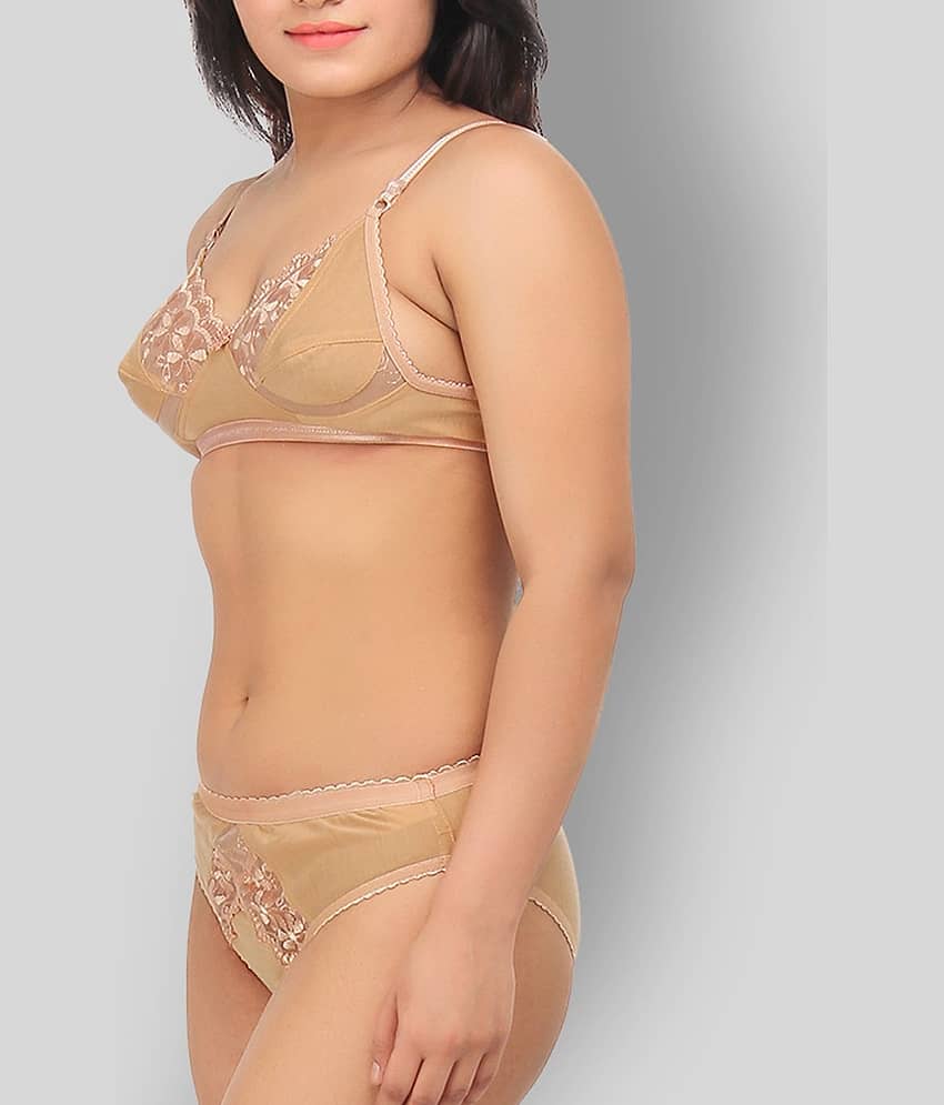 TCG Beige Lace Bra & Panty Set view 2