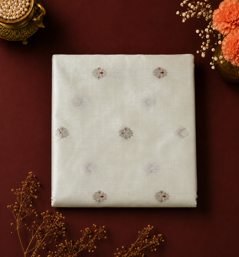 Handloom Chanderi Silk By Mercerized Cotton Saree