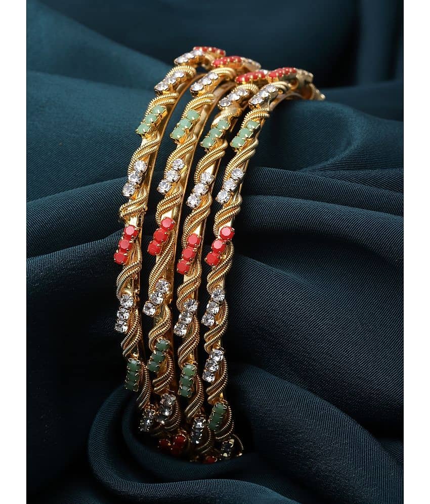 Sukkhi Multicolor Bangle Set ( Pack of 4 ) view 2