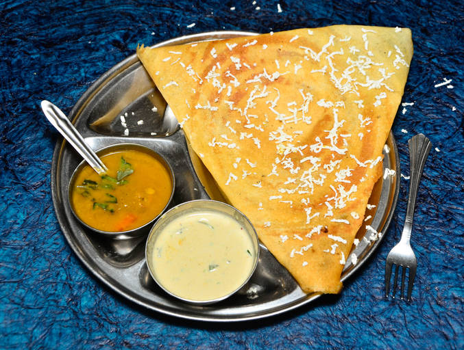 Cheese masala dosa
