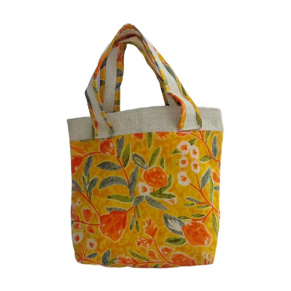 Floral Print Tote Bag view 2