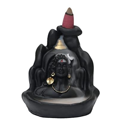 Mahadev Adiyogi Backflow Incense Burner Lord Shiva Backflow