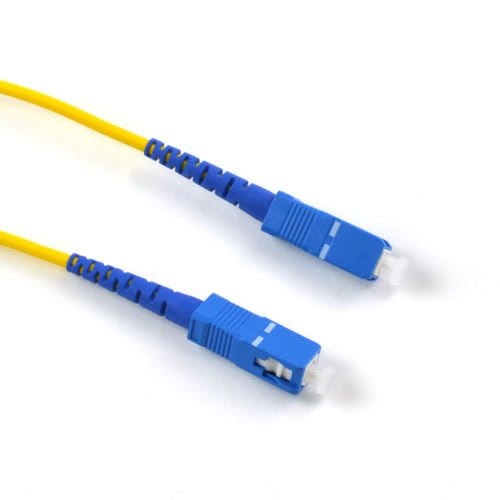 SC-SC Single Mode Fiber Optic Patch Cable Fiber Cables SC to SC SC Optical Connector for Laptop (Yellow, Blue) LENGTH 3 METER pack of 2 pcs view 2