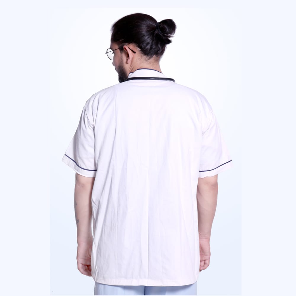 Dentist Apron | White Apron | Half Sleeves Apron | Lab Coat Apron | Unisex | Comfortable | Professionals use | Sizes(S-XXL) view 2