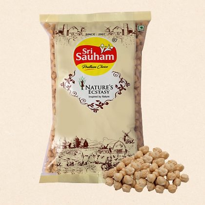 Sri Sauham Kabuli Chana, Unpolished Chhole Chana, Chickpeas - 1kg