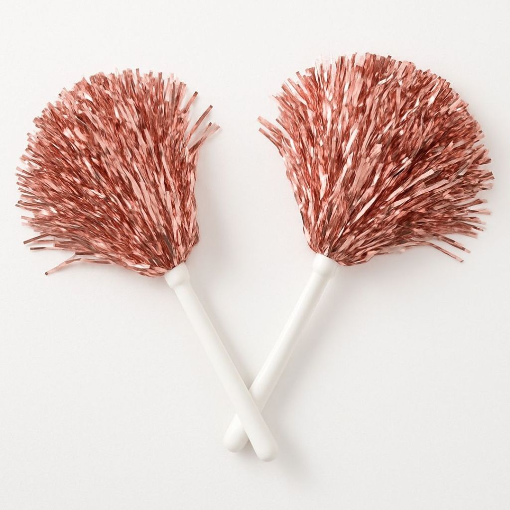 Cheerlead Pom Poms Rose Gold - 1PC view 2