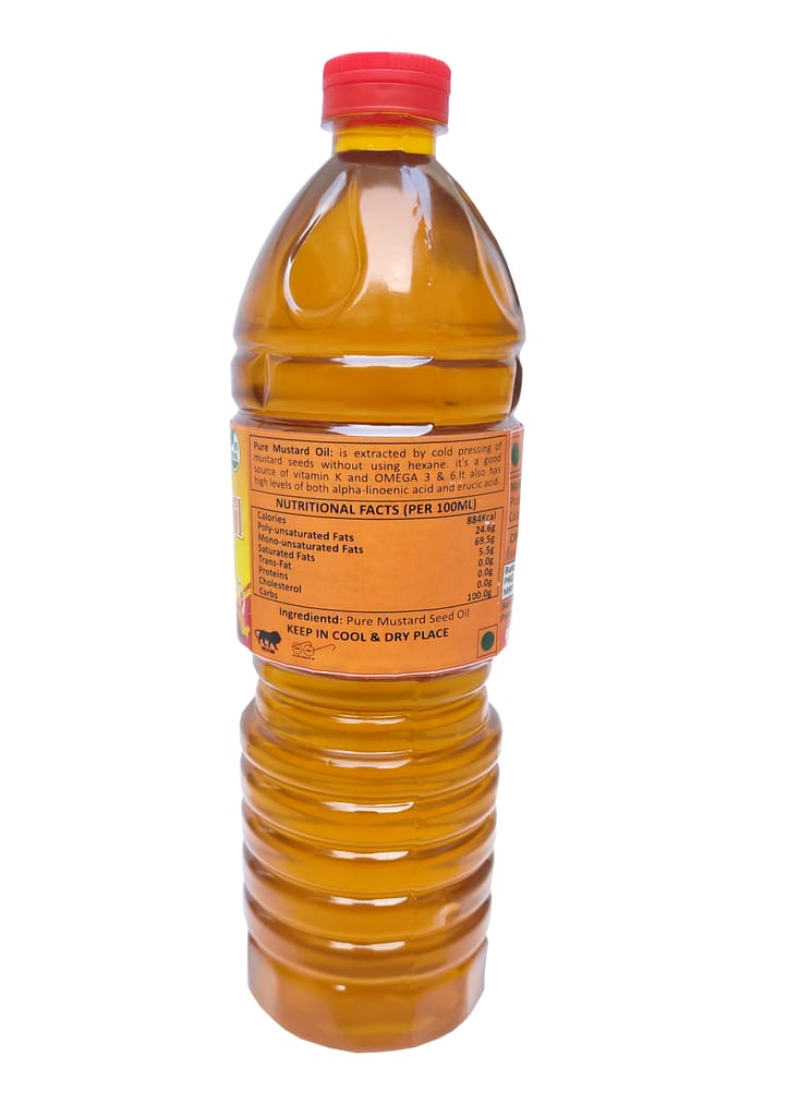 SFAC Pure Mustard Oil - Premium Quality, 1 Litre view 2