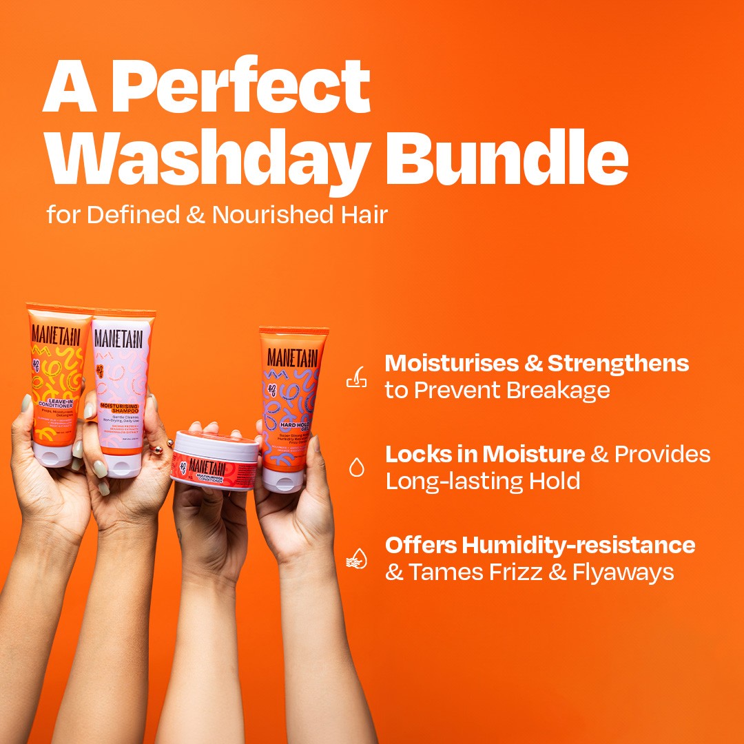 Manetain Shampoo - 100 ml With Set of 2 Conditioner - 100 ml Each & Gel - 100 ml view 2