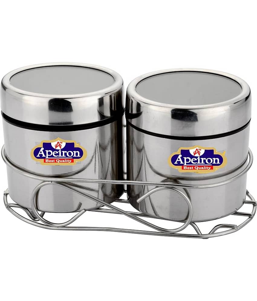 APEIRON MULTI PURPOSE DABBA Steel Spice Container Set of 2 400 mL view 2