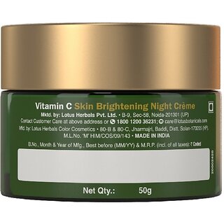Lotus Botanicals Vitamin C Skin Brightening Night Creme - 50G ( Pack Of 2 ) (100 G) view 2