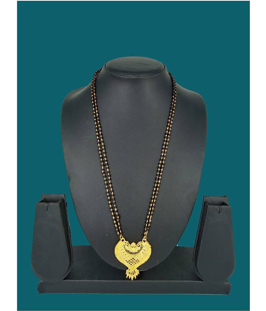 shankhraj mall gold plated new fancy mangalsutra-100299 view 2