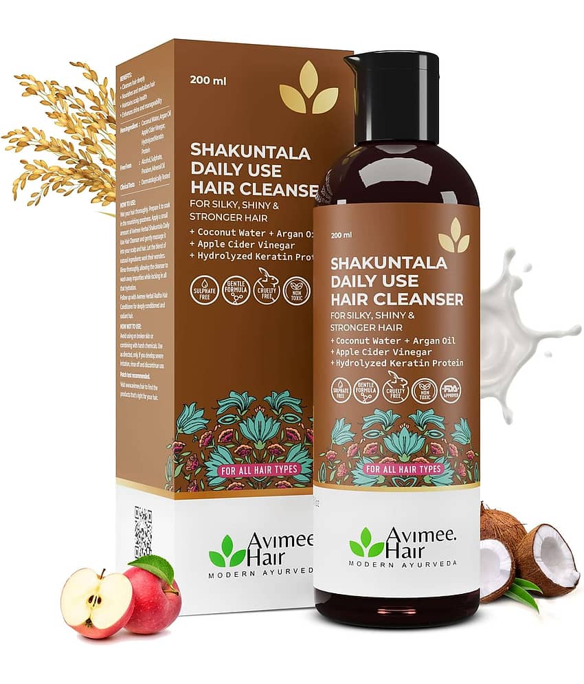 Avimee Herbal Shakuntala Hair Shampoo Aloe, Rice & Keratin for Strong, Smooth Hair 50ml (Pack of 1)