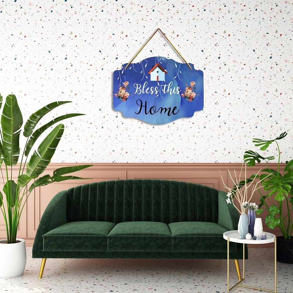 Wall Hangings for Home Decoration Items for Living Room Decor Welcome Home Wall Hanging for Home Office Decoration Handmade Craft Decorative Wall Art (WH1408) view 2