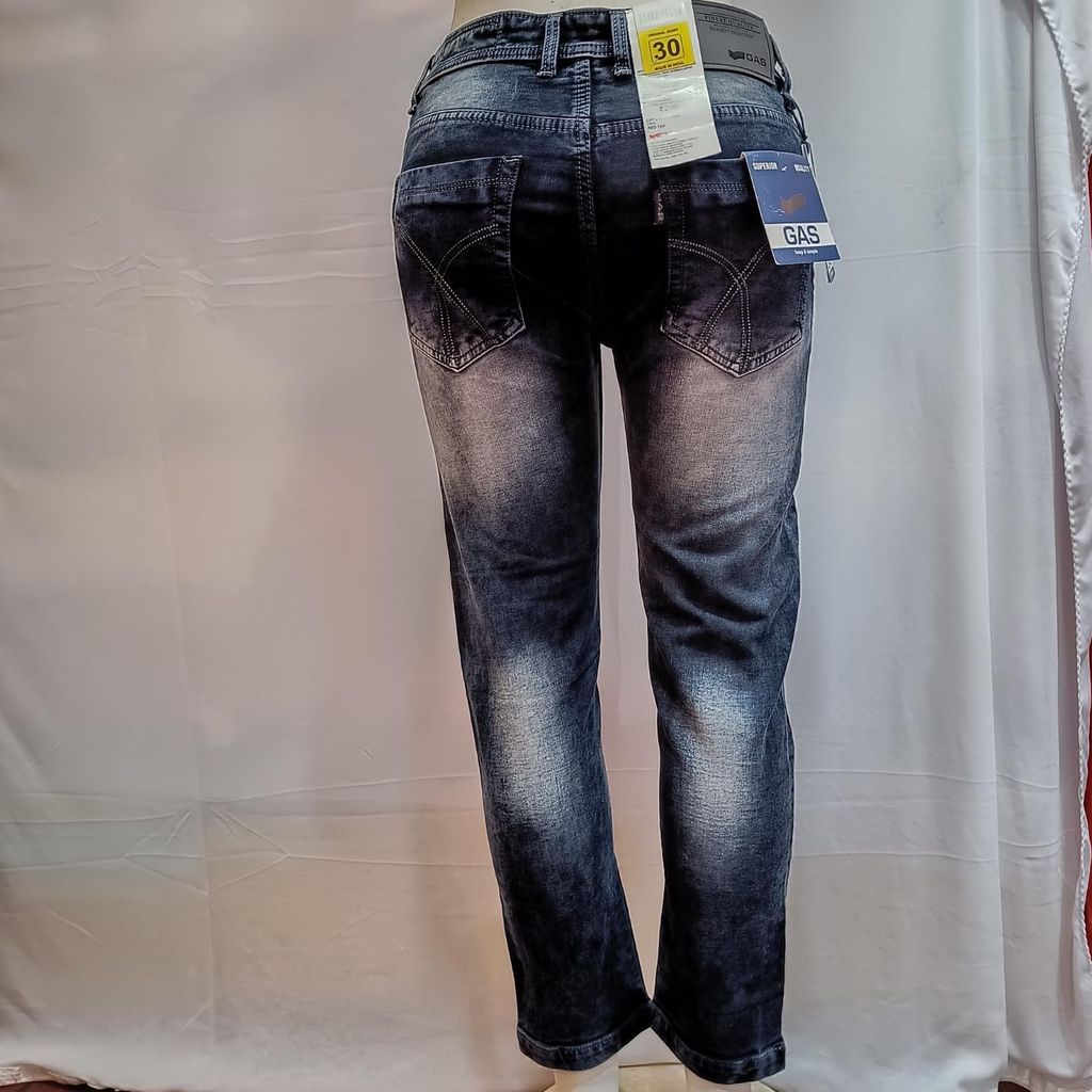 AoutRage Jeans Ancle Length Cotton by Cotton streachable (30) Dark Blue view 2