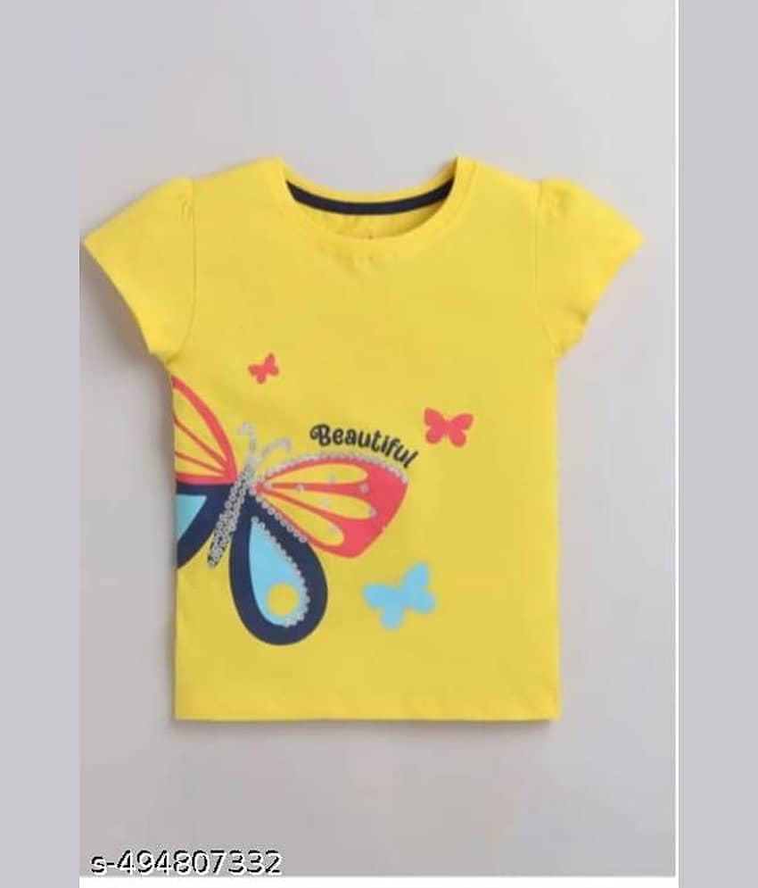 ODIMENT Pack of 5 Baby Girls Cotton Blend T-Shirt ( Multicolor ) view 2
