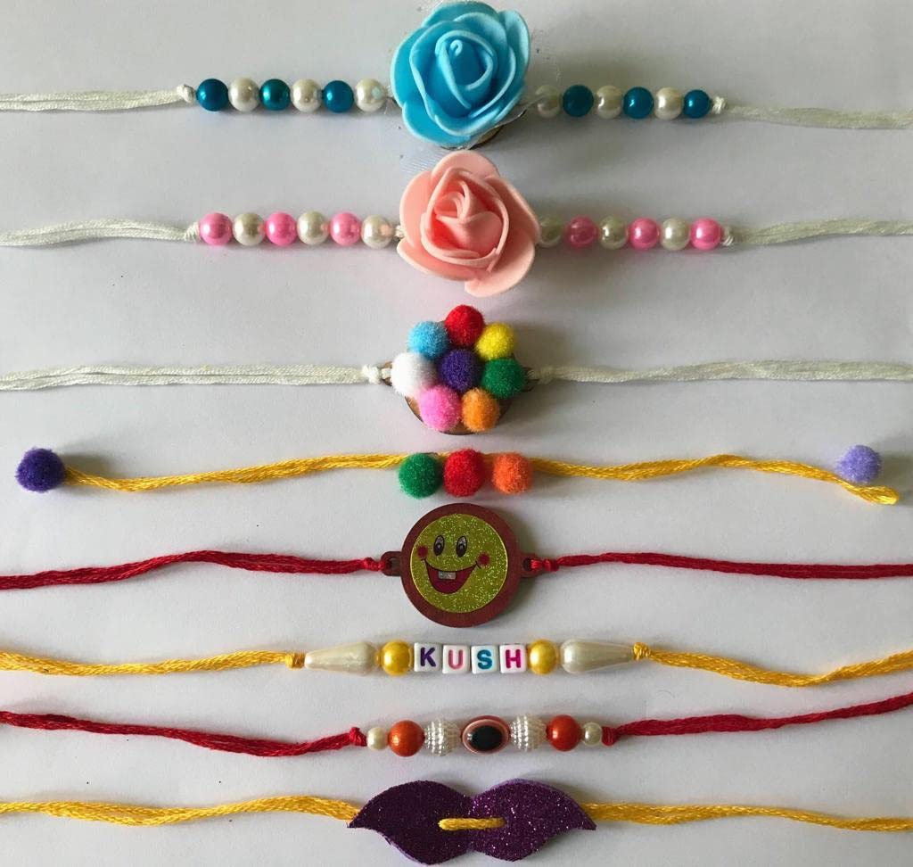 The brown box Rakhi Making Material or Rakhi Making kit DIY Kit Craft Kit Art and Craft Kit view 2