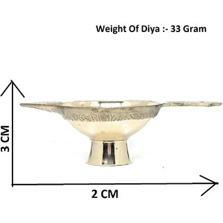Ashtadhatu Diya With Handle In Medium Size To Spread Positive Energy In Your House view 2